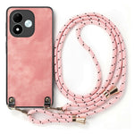 For Xiaomi Redmi Note 17 4G (Global) / Note 17 5G (Global) / Note 17 (India / China) 5G Retro Leather Phone Back Cover with Adjustable Strap