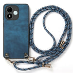 For Xiaomi Redmi Note 17 4G (Global) / Note 17 5G (Global) / Note 17 (India / China) 5G Retro Leather Phone Back Cover with Adjustable Strap