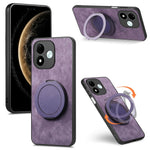 For Xiaomi Redmi Note 17 4G (Global) / Note 17 5G (Global) / Note 17 (India / China) 5G Stress Relief Retro Leather Back Cover Phone Case with Rotating Kickstand