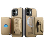 Xiaomi Redmi Note 17 4G (Global) / Note 17 5G (Global) / Note 17 (Indien / Kina) 5G Magnetiskt fodral i PU-läder + PC + TPU reptåligt bakstycke med avtagbar korthållare