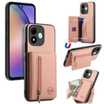 For Xiaomi Redmi Note 17 4G (Global) / Note 17 5G (Global) / Note 17 (India / China) 5G Case Zipper Card Holder Kickstand Jeans Cloth Texture Leather Back Cover