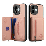 For Xiaomi Redmi Note 17 4G (Global) / Note 17 5G (Global) / Note 17 (India / China) 5G Case Zipper Card Holder Kickstand Jeans Cloth Texture Leather Back Cover