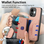 For Xiaomi Redmi Note 17 4G (Global) / Note 17 5G (Global) / Note 17 (India / China) 5G Case Zipper Card Holder Kickstand Jeans Cloth Texture Leather Back Cover