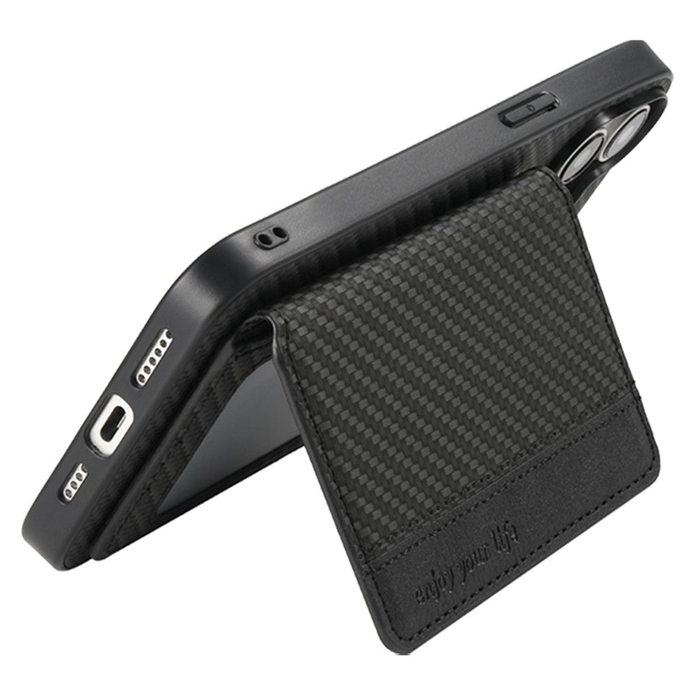 For Xiaomi Redmi Note 17 4G (Global) / Note 17 5G (Global) / Note 17 (India / China) 5G Case RFID Blocking Carbon Fiber Leather Phone Back Cover with Card Holder