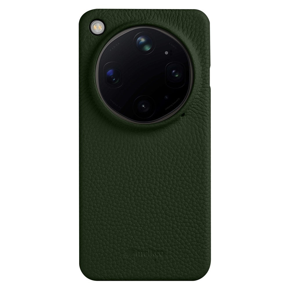 MELKCO til Oppo Find X9 Ultra 5G Cover Incomplete Edge Ægte Koskind Belagt PC Cover