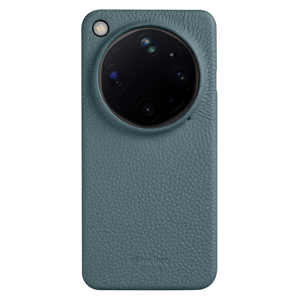 MELKCO til Oppo Find X9 Ultra 5G Cover Incomplete Edge Ægte Koskind Belagt PC Cover