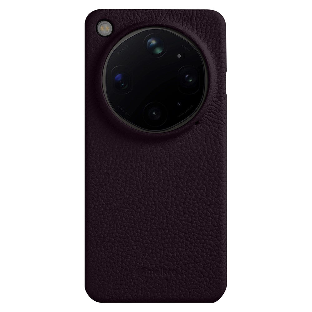 MELKCO til Oppo Find X9 Ultra 5G Cover Incomplete Edge Ægte Koskind Belagt PC Cover
