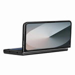 For Samsung Galaxy Z Fold8 Ultra Case Retro Geometric PU Leather + PC Anti-Scratch Foldable Phone Cover with Front Frame