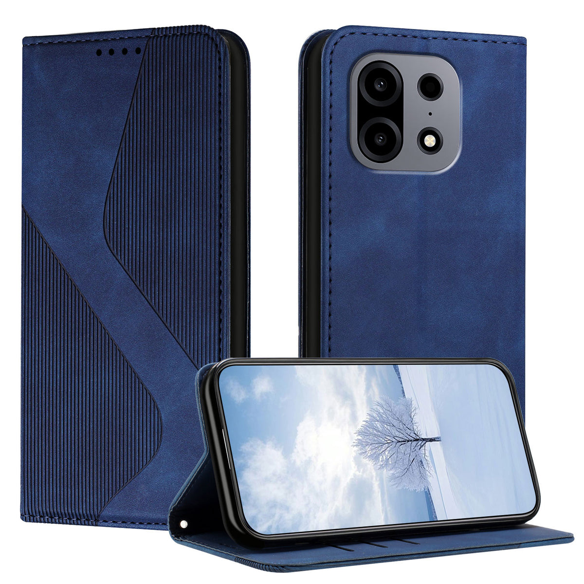 For OnePlus Turbo 6X Pro 5G Phone Cover Skin-touch Feel Leather Wallet Case with Stand