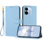 For Xiaomi Redmi Note 17 Pro 5G Leather Case Litchi Texture Wallet Stand Anti Drop Phone Cover with Wrist Strap