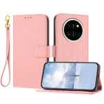 For Honor X80 Pro Max 5G Leather Case Litchi Texture Wallet Stand Anti Drop Phone Cover with Wrist Strap