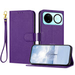 For Huawei nova 16 5G Leather Case Litchi Texture Wallet Stand Anti Drop Phone Cover with Wrist Strap