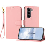 Til OnePlus Turbo 6X 5G Læderetui Litchi Tekstur Pung Stativ Anti Fald Telefoncover med Håndledsrem