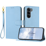 Til OnePlus Turbo 6X 5G Læderetui Litchi Tekstur Pung Stativ Anti Fald Telefoncover med Håndledsrem