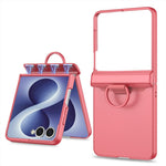 GKK For Samsung Galaxy Z Flip8 Case Magnetic Hinge Hard PC Phone Cover with Ring Holder