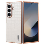 AZNS For Samsung Galaxy Z Fold8 Ultra Case Electroplating Crocodile Texture PU + TPU Phone Cover