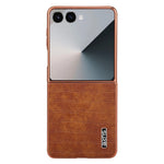 AZNS For Samsung Galaxy Z Flip8 Case Electroplating Crocodile Texture PU + TPU Phone Cover