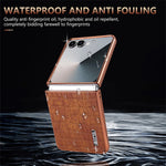 AZNS For Samsung Galaxy Z Flip8 Case Electroplating Crocodile Texture PU + TPU Phone Cover
