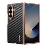 AZNS Telefoncover Til Samsung Galaxy Z Fold8 Ultra Galvanisering Kulfibertekstur PU + TPU Telefoncover