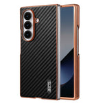 AZNS Telefoncover Til Samsung Galaxy Z Fold8 Ultra Galvanisering Kulfibertekstur PU + TPU Telefoncover