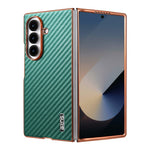 AZNS Telefoncover Til Samsung Galaxy Z Fold8 Ultra Galvanisering Kulfibertekstur PU + TPU Telefoncover