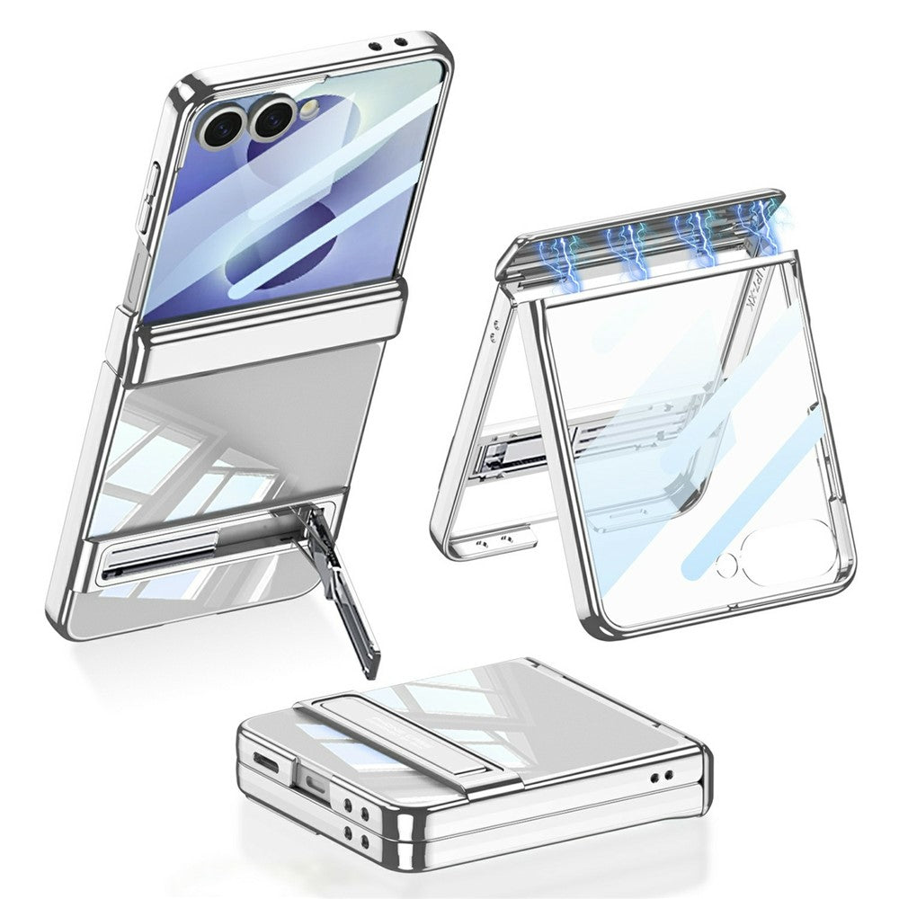 GKK For Samsung Galaxy Z Fold8 Case Magnetic Hinge Protection PC Tempered Glass Kickstand Phone Cover