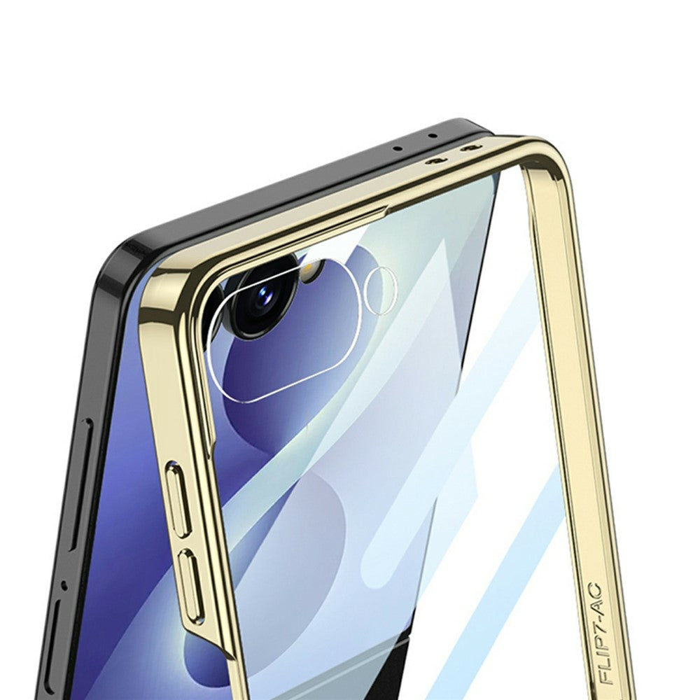 GKK til Samsung Galaxy Z Flip8 etui med ring kickstand, PU læder + PC telefoncover med skærmbeskytter / skulderrem