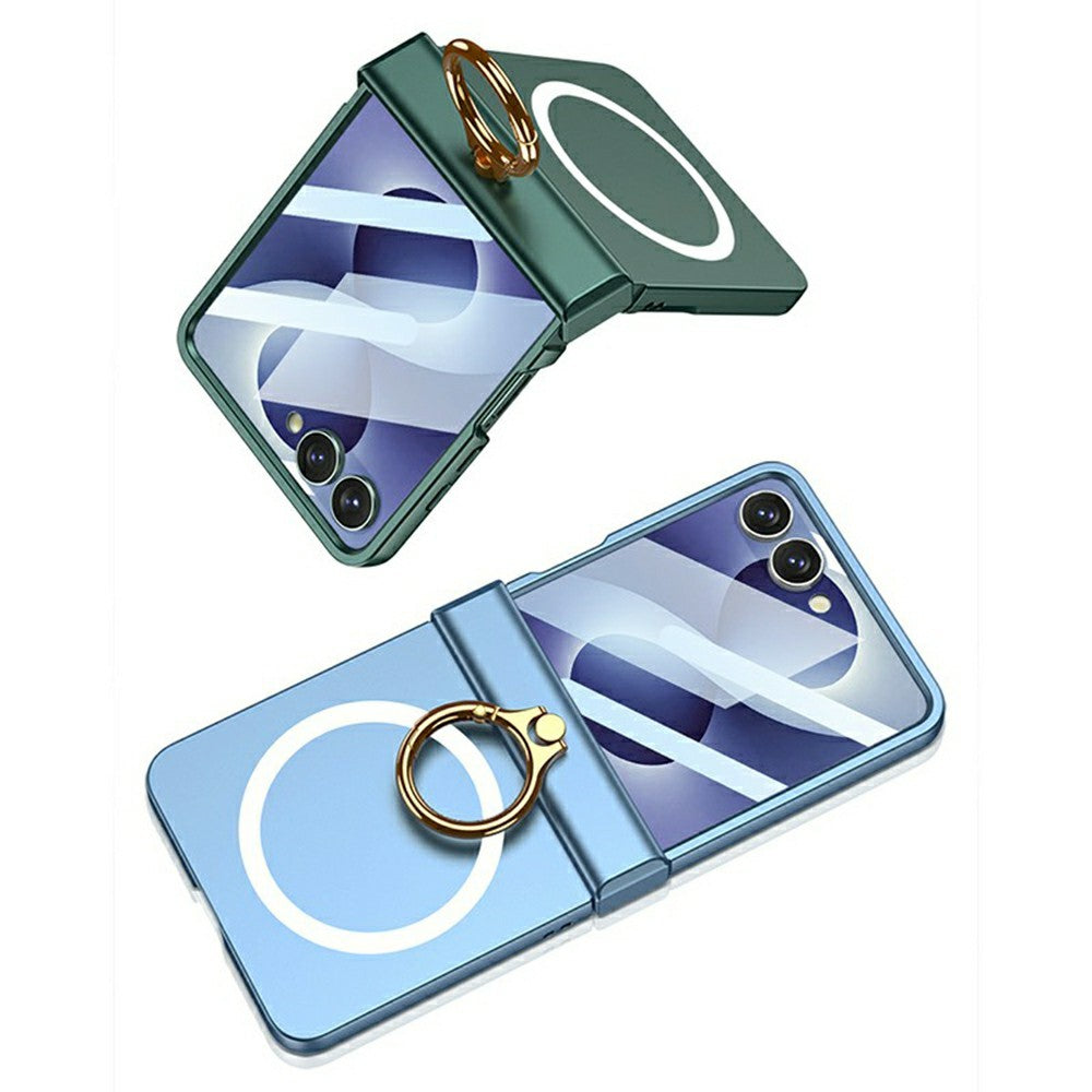 GKK för Samsung Galaxy Z Flip8 Magnetiskt Skal Ring Stöd Ultratunt mobilskal med Skärmfilm
