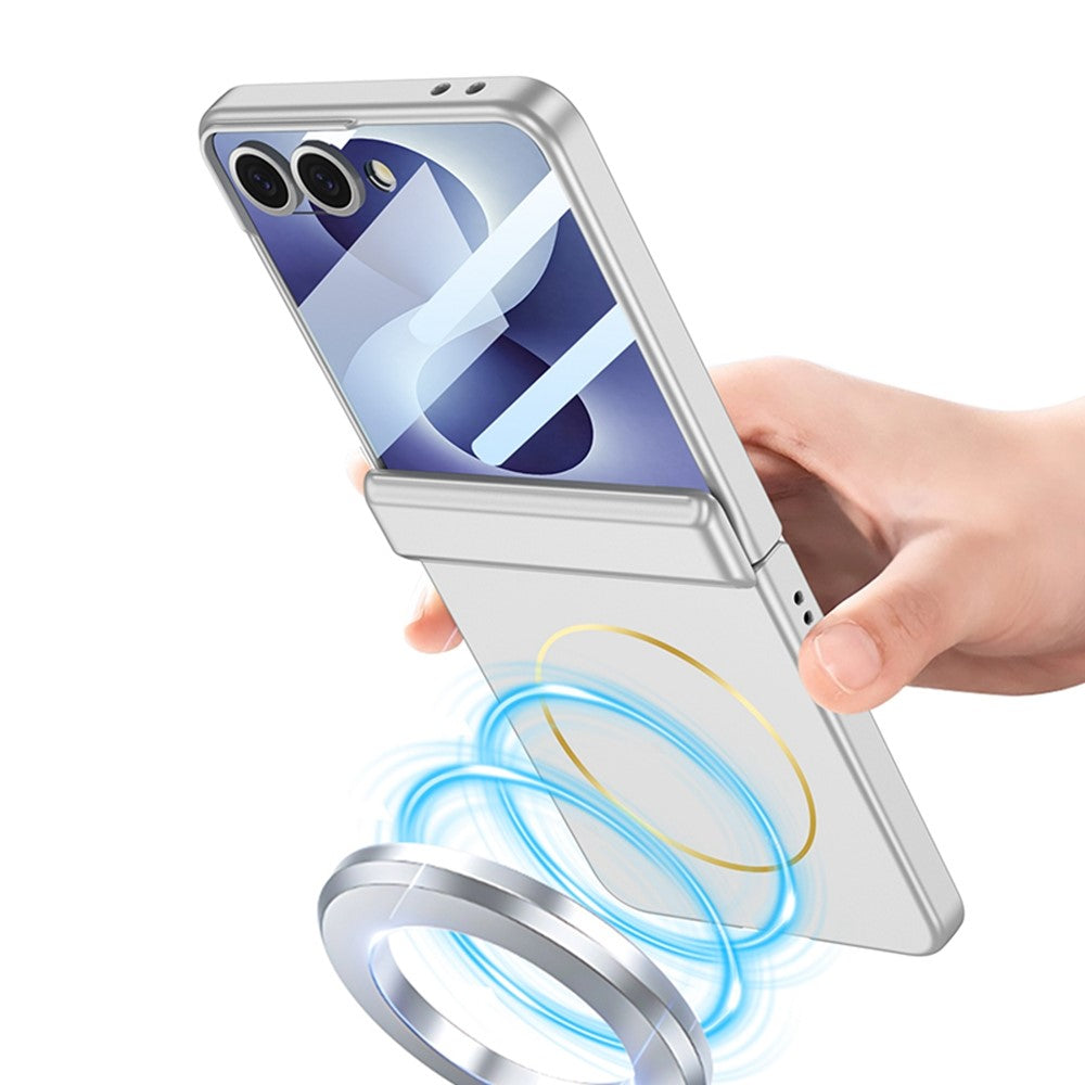 GKK For Samsung Galaxy Z Flip8 Magnetic Case Hinge Protection PC Phone Cover with Screen Film