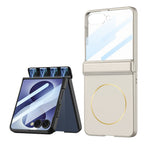 GKK For Samsung Galaxy Z Flip8 Magnetic Case Hinge Protection PC Phone Cover with Screen Film