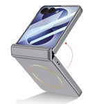 GKK For Samsung Galaxy Z Flip8 Magnetic Case Hinge Protection PC Phone Cover with Screen Film