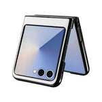 For Samsung Galaxy Z Flip8 Case Litchi Texture Leather + Hard PC Phone Cover