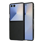 For Samsung Galaxy Z Flip8 Case Litchi Texture Leather + Hard PC Phone Cover