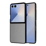 For Samsung Galaxy Z Flip8 Case Litchi Texture Leather + Hard PC Phone Cover