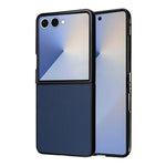 For Samsung Galaxy Z Flip8 Case Litchi Texture Leather + Hard PC Phone Cover