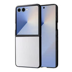 For Samsung Galaxy Z Flip8 Case PU Leather Hard PC Protective Phone Cover
