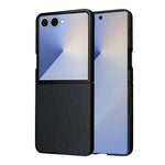 For Samsung Galaxy Z Flip8 Case PU Leather Hard PC Protective Phone Cover