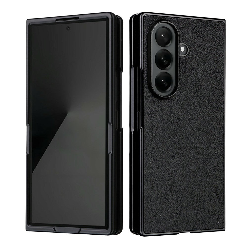 For Samsung Galaxy Z Fold8 Ultra Cell Phone Cases Litchi Texture PU Leather Coated TPU Cover
