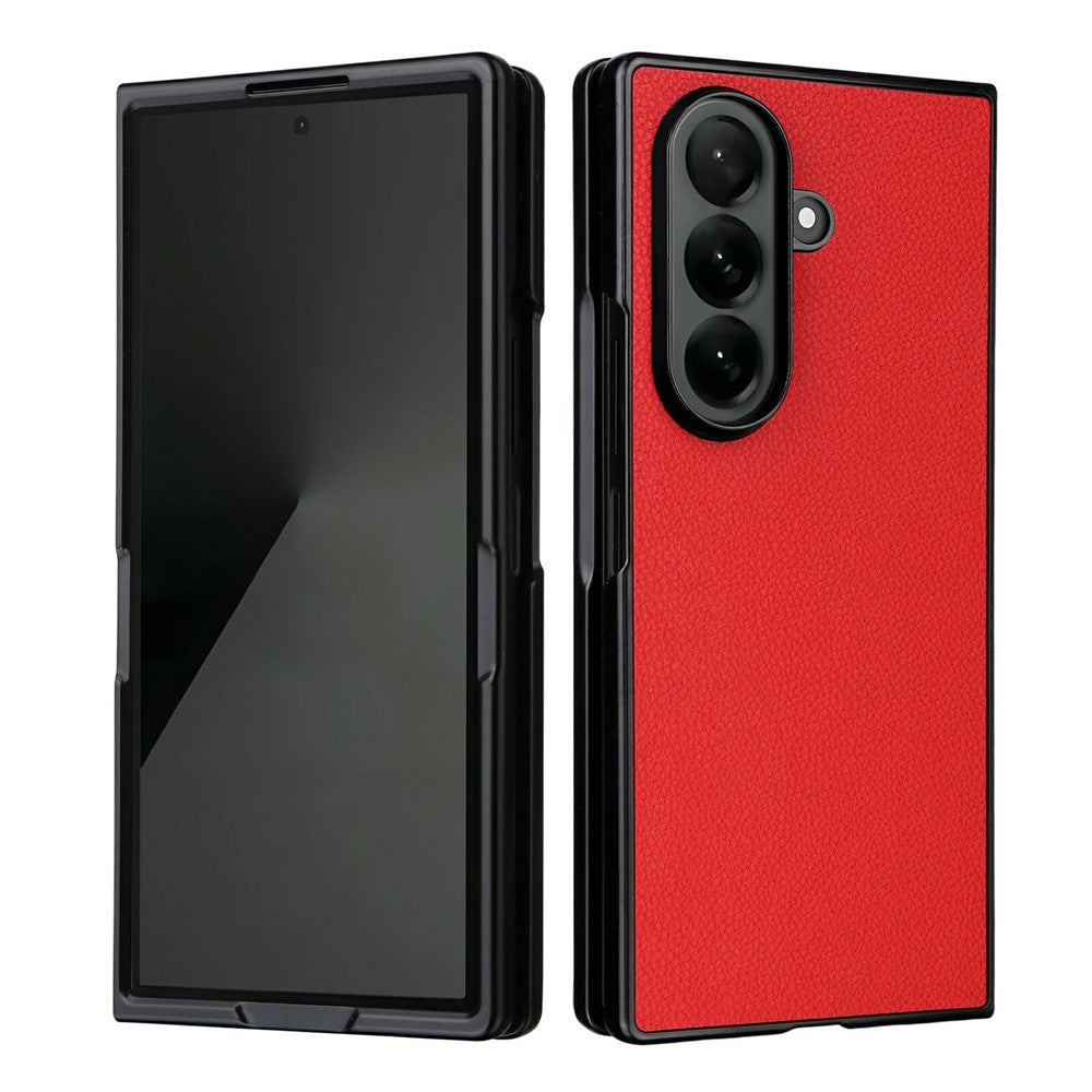 For Samsung Galaxy Z Fold8 Ultra Cell Phone Cases Litchi Texture PU Leather Coated TPU Cover