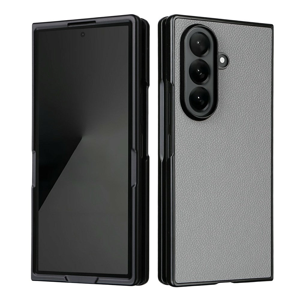 For Samsung Galaxy Z Fold8 Ultra Cell Phone Cases Litchi Texture PU Leather Coated TPU Cover