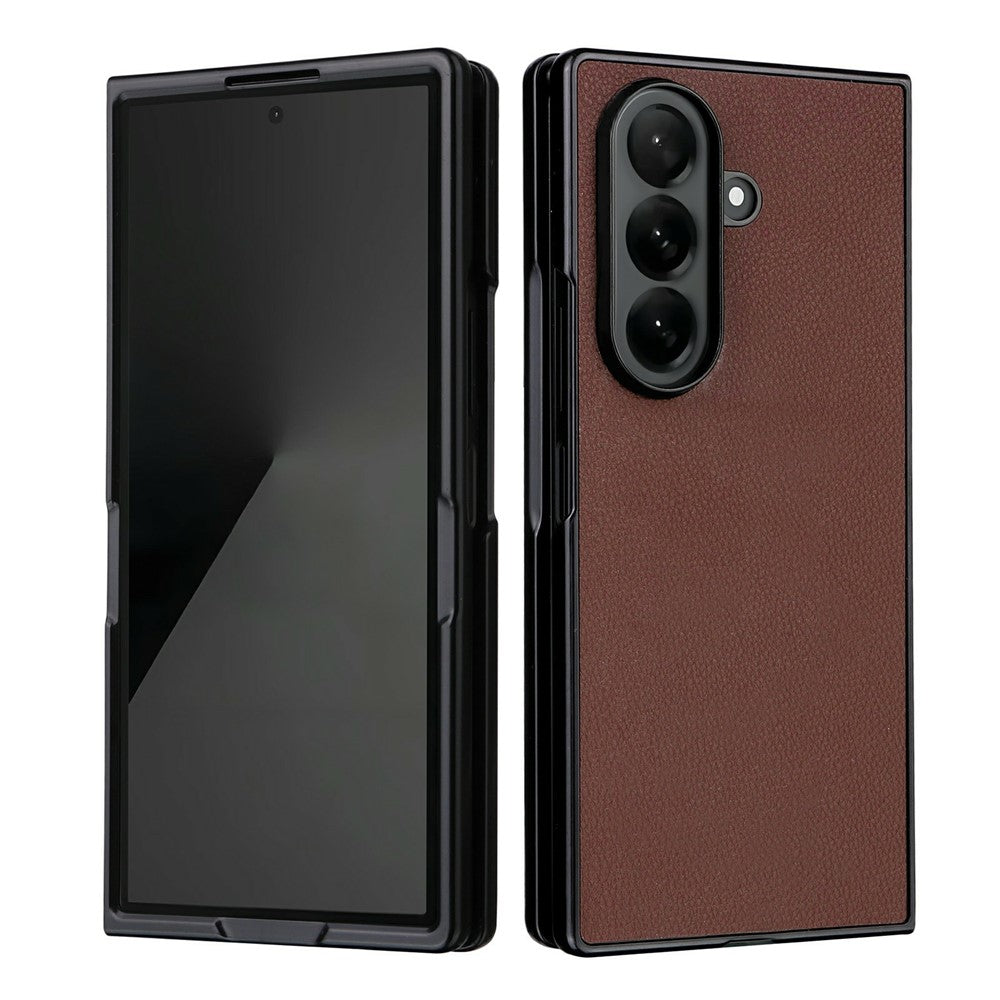For Samsung Galaxy Z Fold8 Ultra Cell Phone Cases Litchi Texture PU Leather Coated TPU Cover
