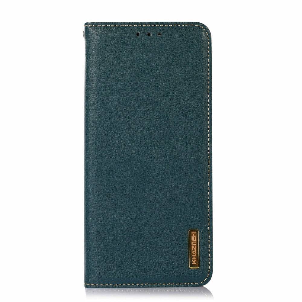 KHAZNEH for Oppo A7 Pro Max 5G Case Wallet Genuine Cow Leather Phone Cover Nappa Texture