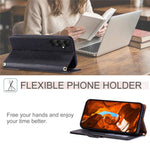 For Samsung Galaxy A25 5G (Global) (161mm) Leather Case with Wrist Strap and Shoulder Strap Dual Color Multi Card Slots Phone Cover