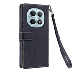 Xiaomi Redmi Note 15 5G (Global) / Redmi Note 15 4G (Global) / Poco M8 5G Läderfodral med Handledsrem och Axelrem Tvåfärgat mobilfodral med Flera Kortfack