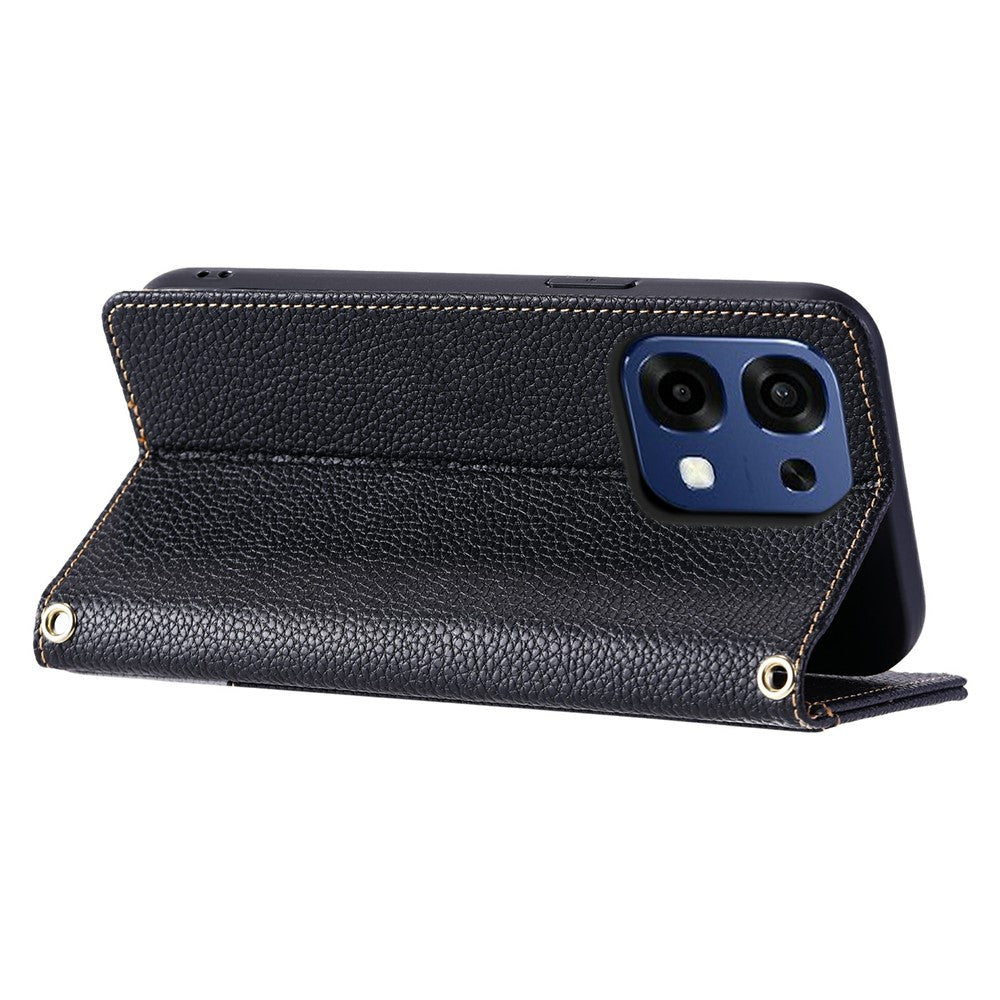For Oppo A6 Pro 5G / F31 5G / A6 Pro 4G Leather Case with Wrist Strap and Shoulder Strap Dual Color Multi Card Slots Phone Cover