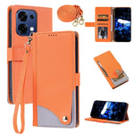 For Oppo A6 Pro 5G / F31 5G / A6 Pro 4G Leather Case with Wrist Strap and Shoulder Strap Dual Color Multi Card Slots Phone Cover