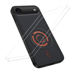 WANLONFENG for iPhone Air KJB1 Series Magnetic Case with 2Pcs Tempered Glass Screen Protector Tech Fabric Texture PC+TPU Phone Cover
