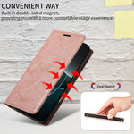 For Samsung Galaxy S25 Wallet Case RFID Blocking Card Slots Stand Magnetic Closure Leather Phone Cover