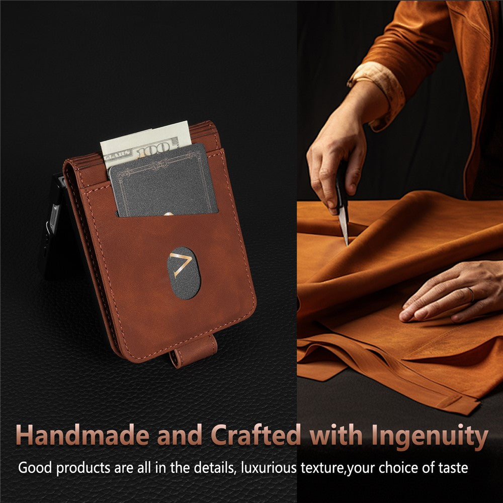 AZNS Til Samsung Galaxy Z Flip8 Etui PU Læder Pung Telefoncover