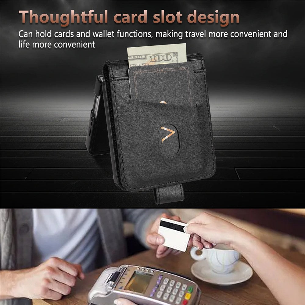 AZNS Til Samsung Galaxy Z Flip8 Etui PU Læder Pung Telefoncover